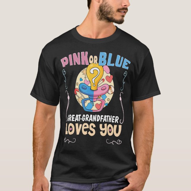Rosa oder blaue Großvater Lieben Ihr Bestes Gran T-Shirt (Vorderseite)