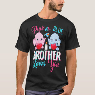 Rosa oder blaue Lieben, die Sie Elefanten Baby Gen T-Shirt