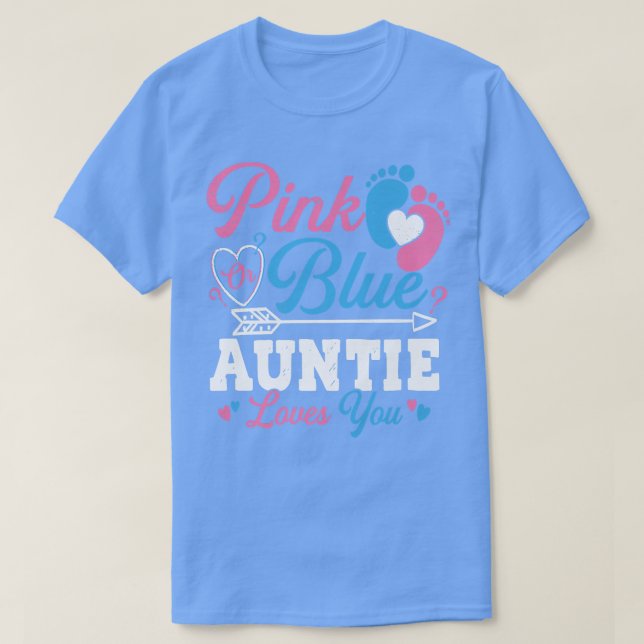 Rosa oder blaue Lieben Sie Niedliches Geschlecht z T-Shirt (Design vorne)