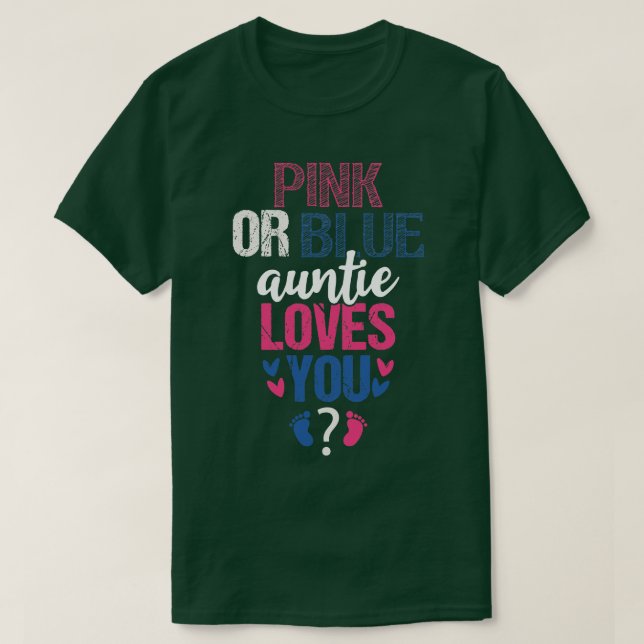 Rosa oder blaue Lieben T-Shirt (Design vorne)
