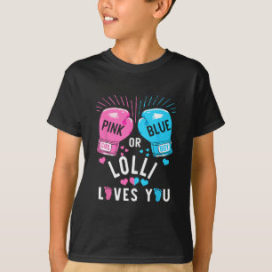 Rosa oder blaue Lolli Lieben, die Sie Boxing Gende T-Shirt