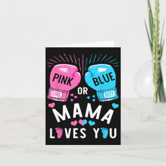 Rosa oder blaue Mama-Lieben, bei denen Sie das Ges Karte