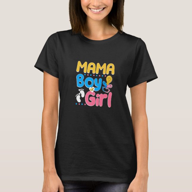 Rosa oder blaue Mama Lieben Die beste Mama je Moth T-Shirt (Vorderseite)