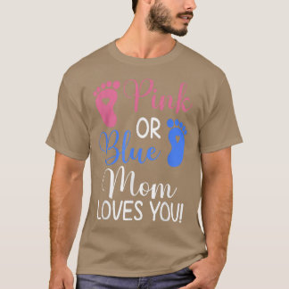 Rosa oder blaue Mama Lieben Sie Funny Gender Revea T-Shirt