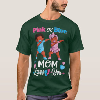 Rosa oder blaue Mama Lieben Sie Schwarzes Baby Ges T-Shirt