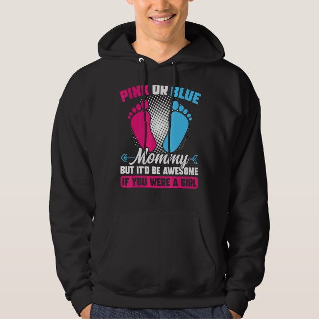 Rosa oder blaue Mami, aber phantastisches Geschlec Hoodie (Vorderseite)