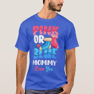 Rosa oder blaue Mami-Lieben Ihr Baby Sock Genfer R T-Shirt