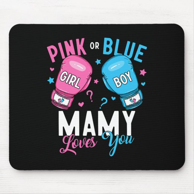 Rosa oder blaue Mamy-Lieben, die Sie beim Boxen de Mousepad (Vorne)