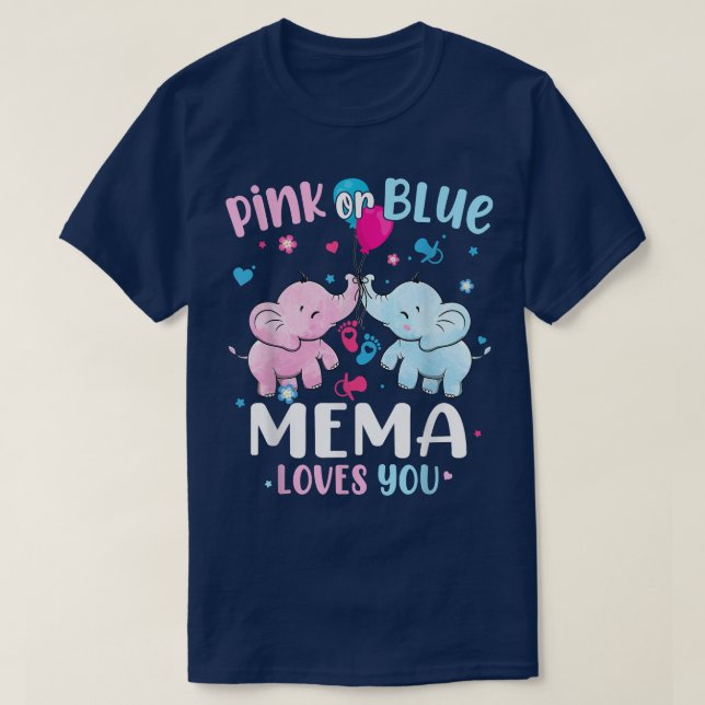 Rosa oder blaue Mema Lieben Ihr Geschlecht offenba T-Shirt (Design vorne)