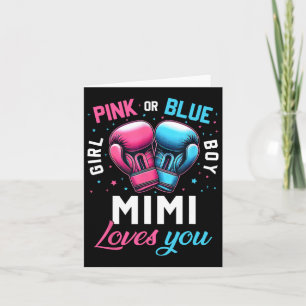 Rosa oder blaue Mimi-Lieben, bei denen Sie das Ges Karte