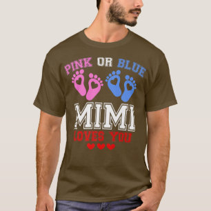 Rosa oder blaue Mimi-Lieben Sie Geschlecht zeigen T-Shirt