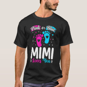 Rosa oder blaue Mimi-Lieben Sie Niedliche Geschlec T-Shirt