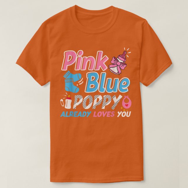 Rosa oder blaue Mohnblüte - Lieben, die Ihr Baby-G T-Shirt (Design vorne)