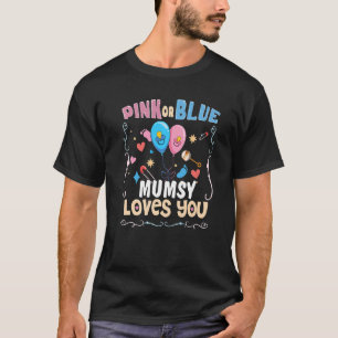 Rosa oder blaue Mumsy-Lieben Die beste Mama für je T-Shirt