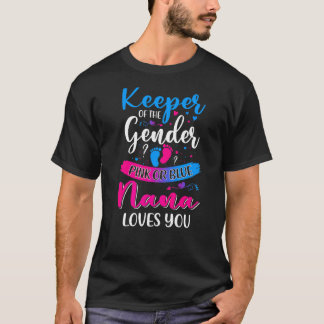 Rosa oder blaue Nana-Lieben, die das Geschlecht be T-Shirt
