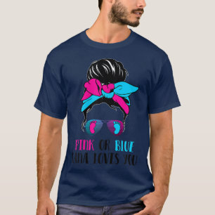 Rosa oder blaue Nana-Lieben Sie Niedliche Geschlec T-Shirt