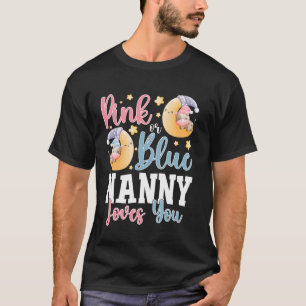 Rosa oder blaue Nanny liebt dich schlafende Kuh Ba T-Shirt