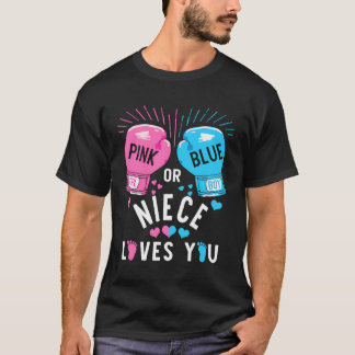 Rosa oder blaue Nichte Lieben, die Sie Boxing Gend T-Shirt