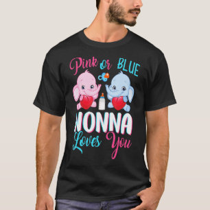 Rosa oder blaue Nonna Lieben Sie Elefanten Baby Ge T-Shirt