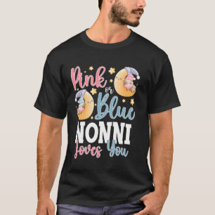 Rosa oder blaue Nonni Lieben Sie schläfrig Kuh Bab T-Shirt