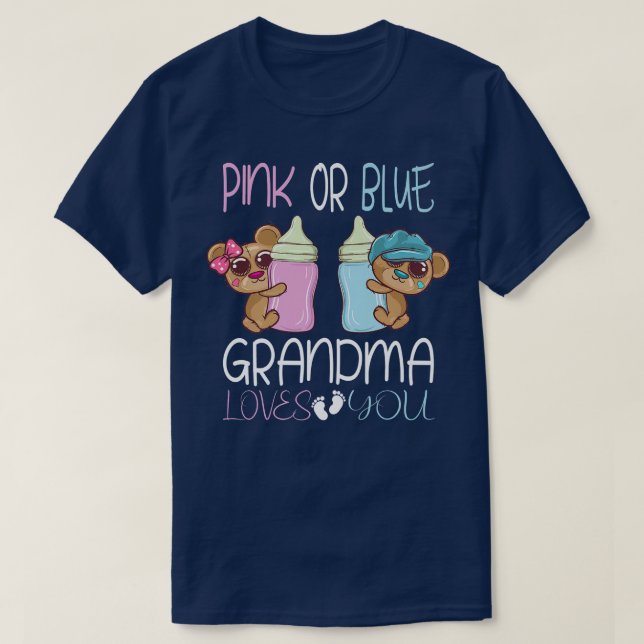Rosa oder blaue Oma-Lieben, die Sie bei der Geschl T-Shirt (Design vorne)