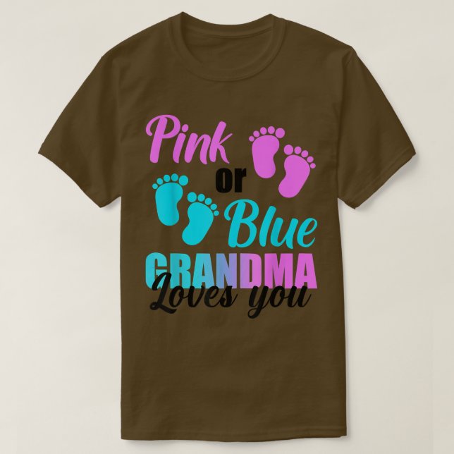 Rosa oder blaue Oma-Lieben, die Sie Shirt Gender R (Design vorne)