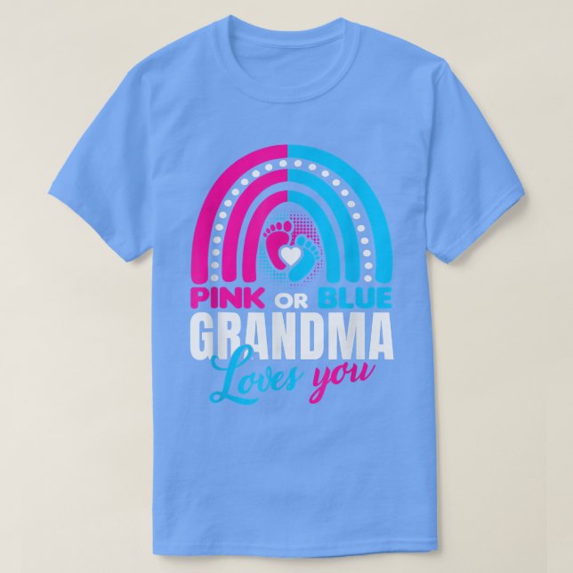 Rosa oder blaue Oma-Lieben Sie Geschlecht offenbar T-Shirt (Design vorne)