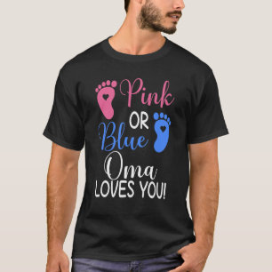 Rosa oder blaue Oma Lieben Sie Geschlecht offenbar T-Shirt