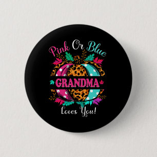 Rosa oder blaue Oma Lieben Sie Leopard Pumpkin Fal Button