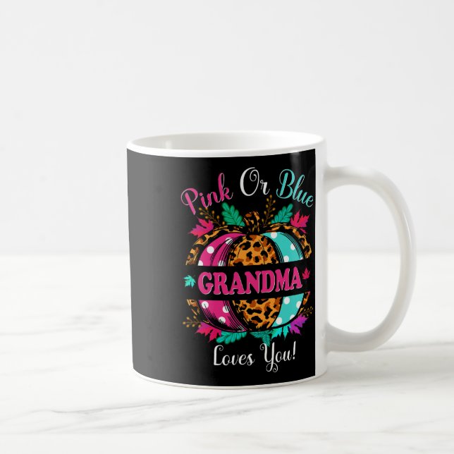 Rosa oder blaue Oma Lieben Sie Leopard Pumpkin Fal Kaffeetasse (Rechts)