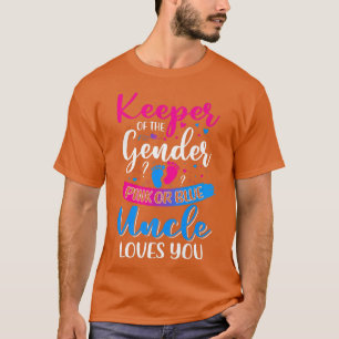 Rosa oder blaue Onkel Lieben, die das Geschlecht w T-Shirt