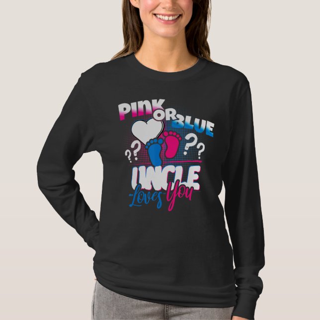 Rosa oder blaue Onkel Lieben, die Sie Geschlechtsv T-Shirt (Vorderseite)