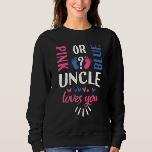 Rosa oder blaue Onkel Lieben Sie Geschlecht zeigen Sweatshirt