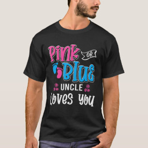 Rosa oder blaue Onkel Lieben Sie lustige Geschlech T-Shirt