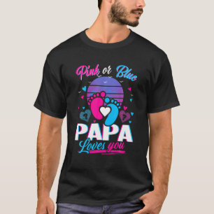 Rosa oder blaue Papa Lieben, die Sie Mütter und Vä T-Shirt