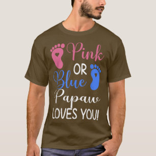 Rosa oder blaue Papa-Lieben Sie Funny Gender Revea T-Shirt