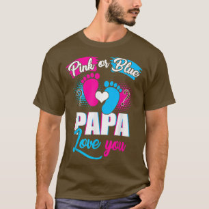 Rosa oder blaue Papa-Lieben Sie T-Shirt Geschlecht