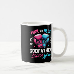 Rosa oder blaue Pate Lieben Sie Boxing Geschlecht Kaffeetasse