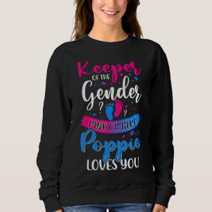 Rosa oder blaue Poppie-Lieben, die das Geschlecht Sweatshirt