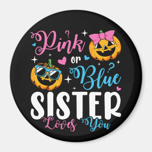 Rosa oder blaue Schwänze Lieben Sie Pumpkin Baby C Magnet