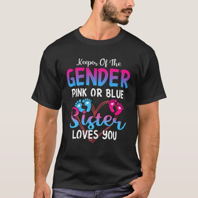 Rosa oder blaue Schwestern Lieben, die Sie das Ges T-Shirt (Vorderseite)