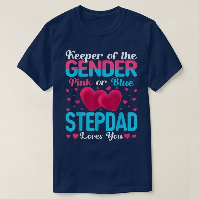 Rosa oder blaue Stepdad-Lieben, bei denen die Gesc T-Shirt (Design vorne)
