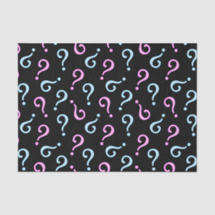 Rosa oder blaues Baby decken auf Seidenpapier