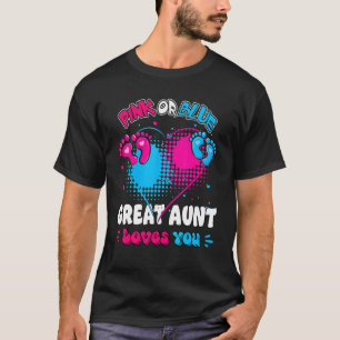 Rosa oder blaues Herz Tante Lieben Sie Dusche Gen T-Shirt