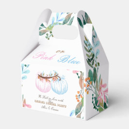 Rosa oder Blue Pumpki Gender Reveal Party Einladun Geschenkschachtel