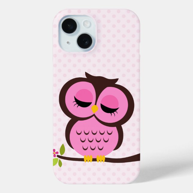 Rosa Ohr iPhone 15 Hülle (Rückseite)