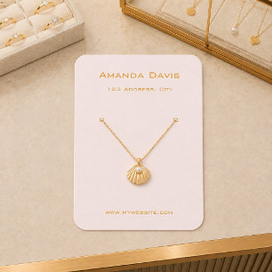 Rosa Ohrhänger-Schmuck-Foto-QR-Display-Karte