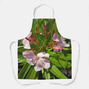 Rosa Oleander Blumen-Gartenschürze Botanische Küch Schürze