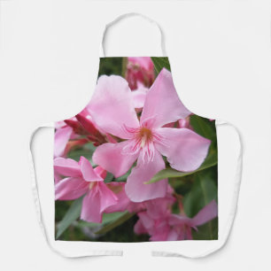 Rosa Oleander Blumen Küchenschürze Schürze