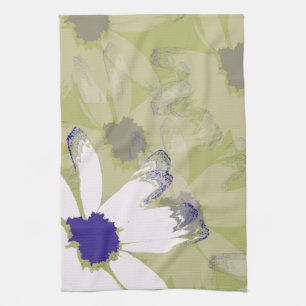 Rosa Olive Green Daisy Geschirrtuch